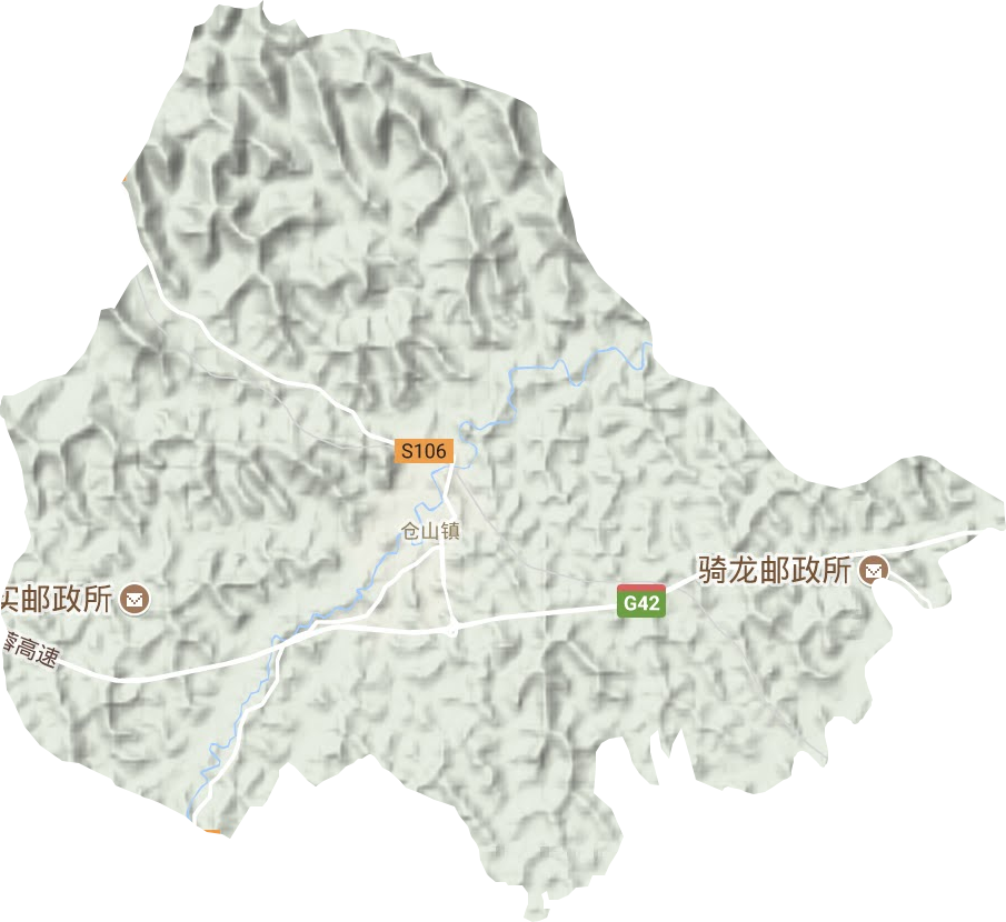 仓山镇地形图