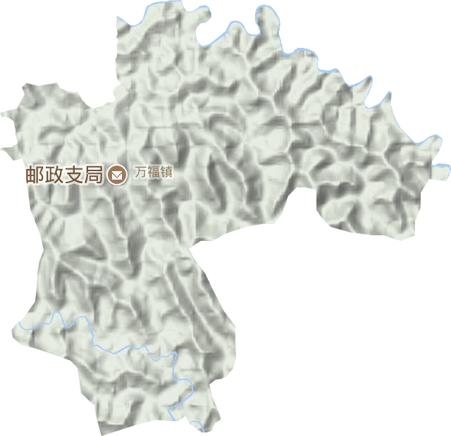 万福镇地形图