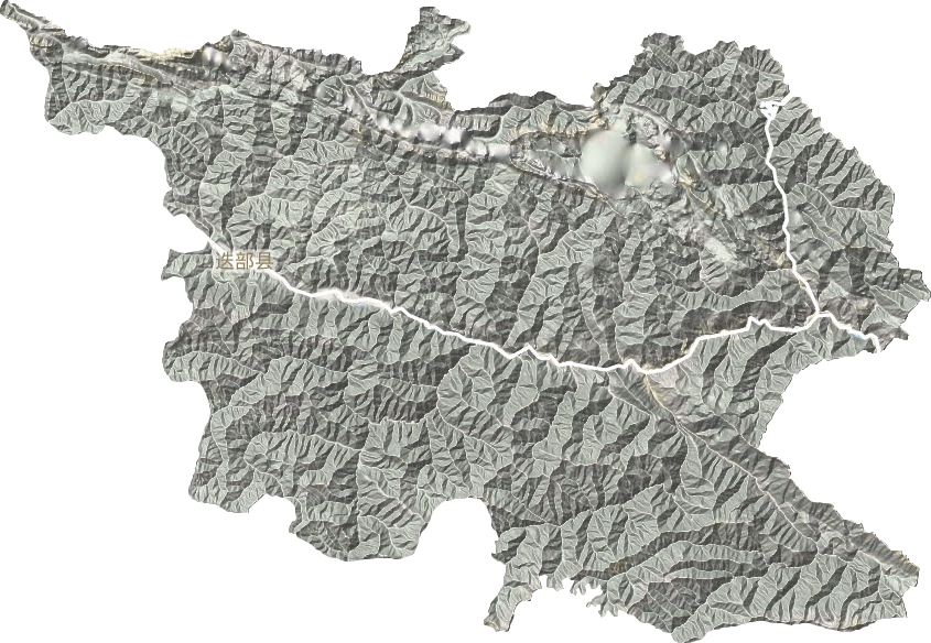 迭部县地形图