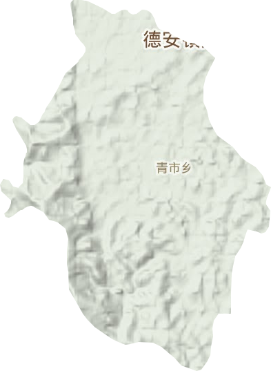 青市乡地形图
