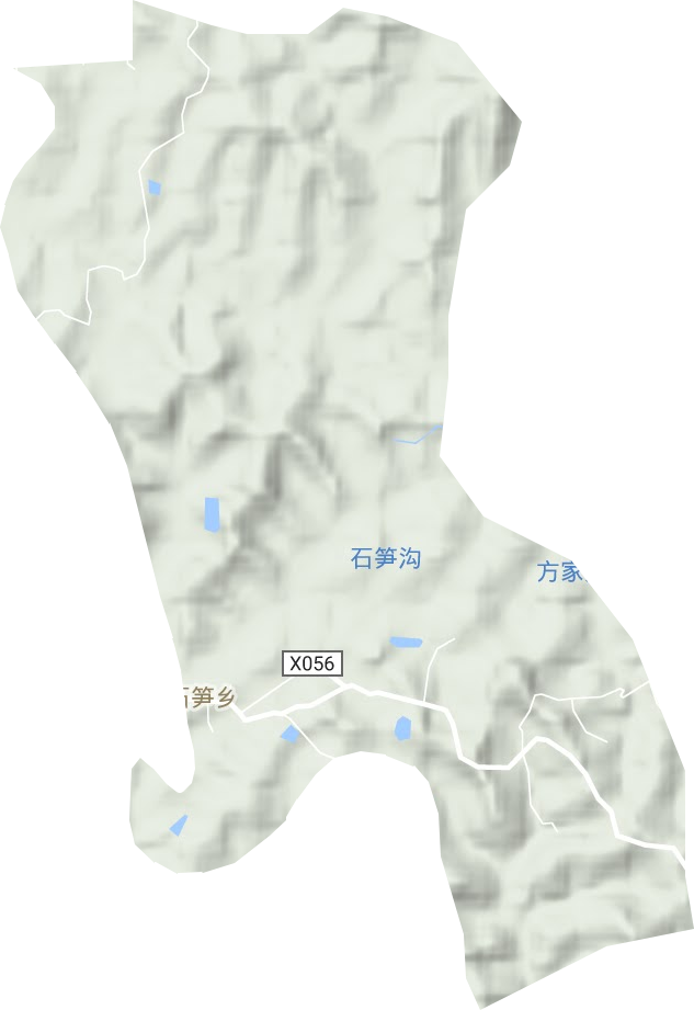 石笋乡地形图