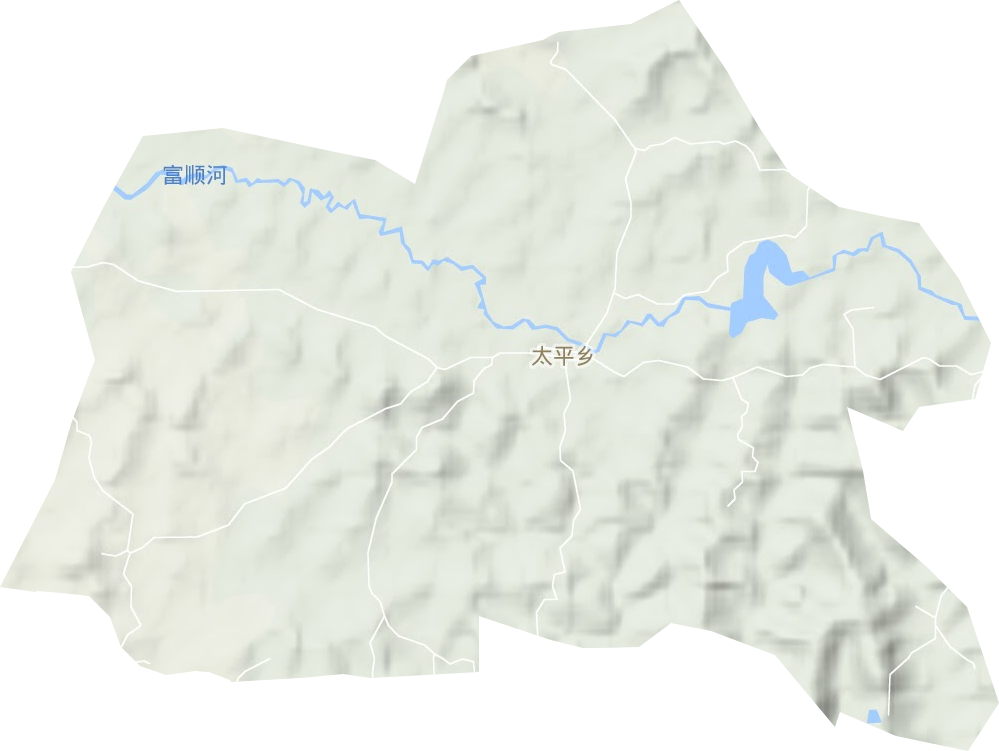 太平乡地形图