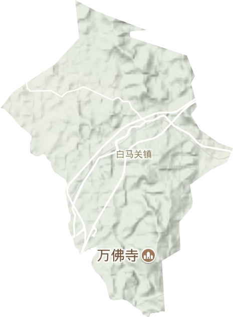 白马关镇地形图