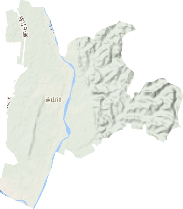连山镇地形图