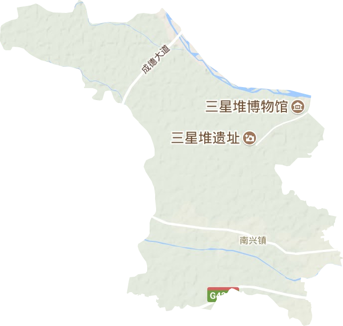 南兴镇地形图