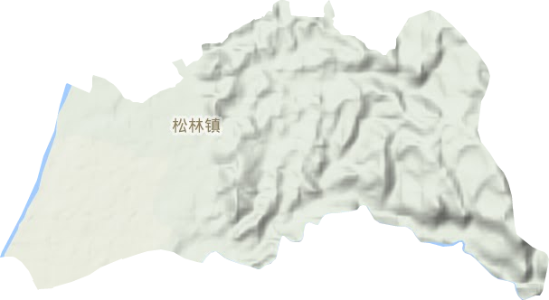 松林镇地形图