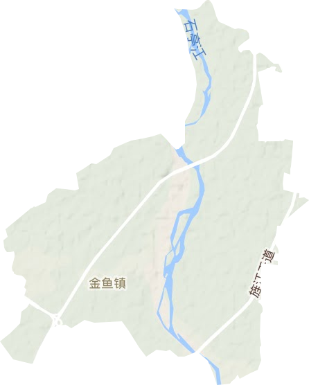 金鱼镇地形图