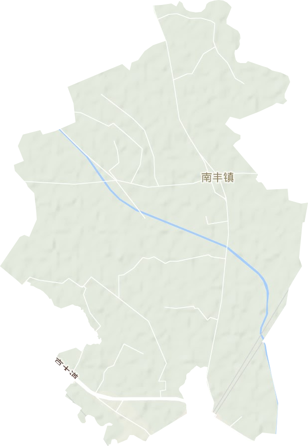 南丰镇地形图