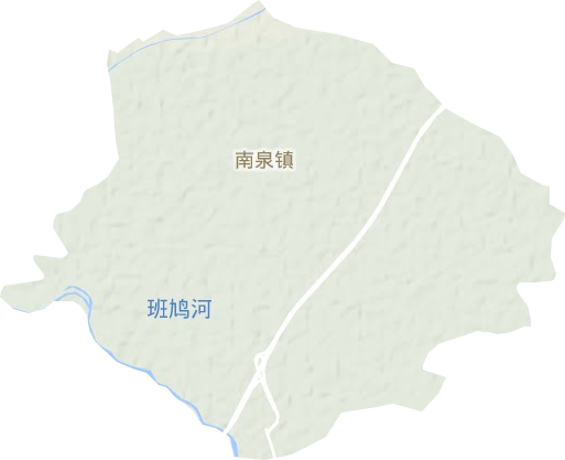 南泉镇地形图