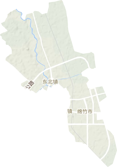 东北镇地形图