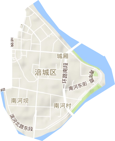 城厢街道地形图