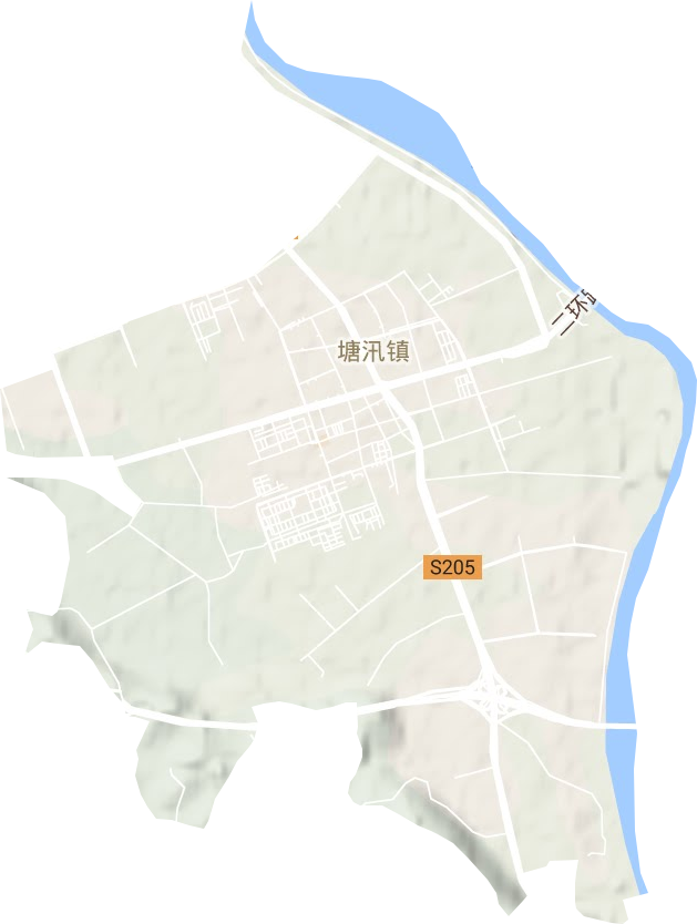 塘汛镇地形图