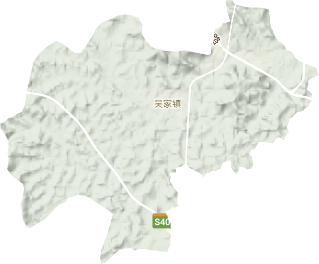 吴家镇地形图