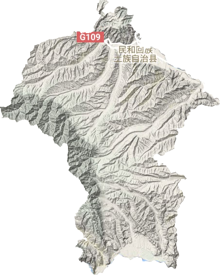 民和回族土族自治县地形图