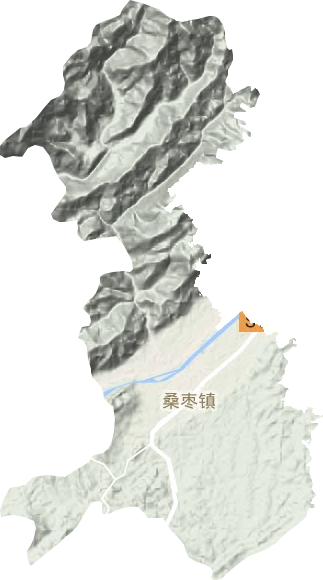 桑枣镇地形图