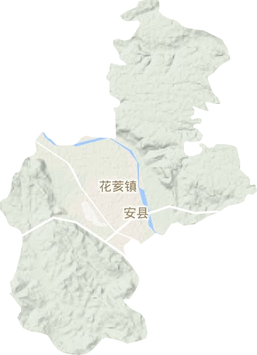 花荄镇地形图