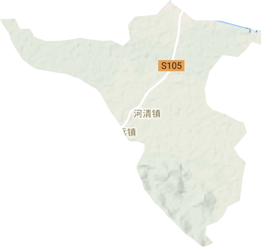 河清镇地形图