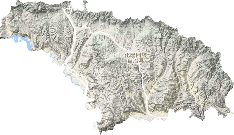 化隆回族自治县地形图