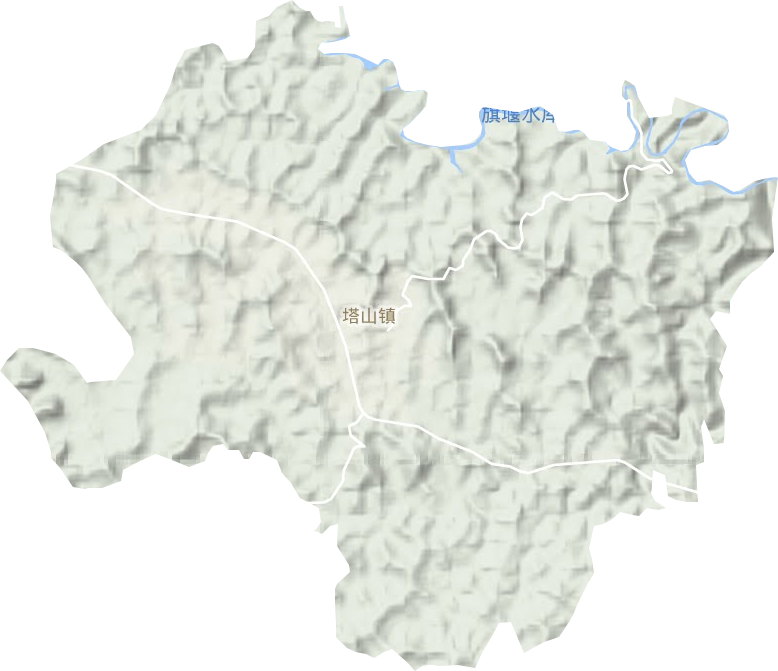 塔山镇地形图
