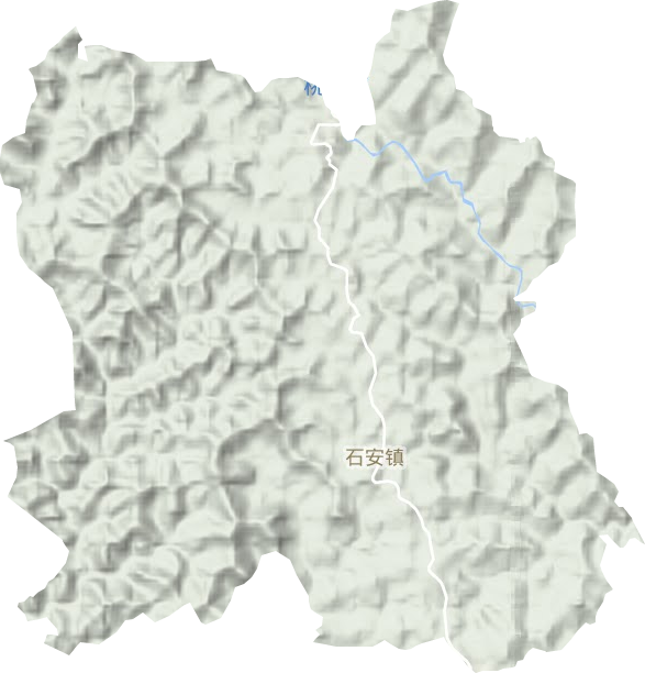 石安镇地形图