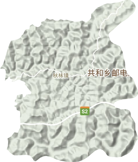 秋林镇地形图