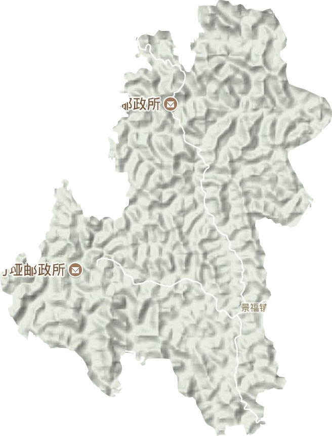 景福镇地形图