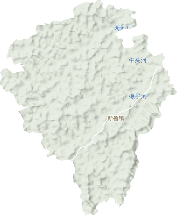 新鲁镇地形图