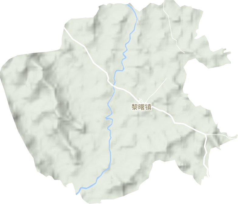 黎曙镇地形图