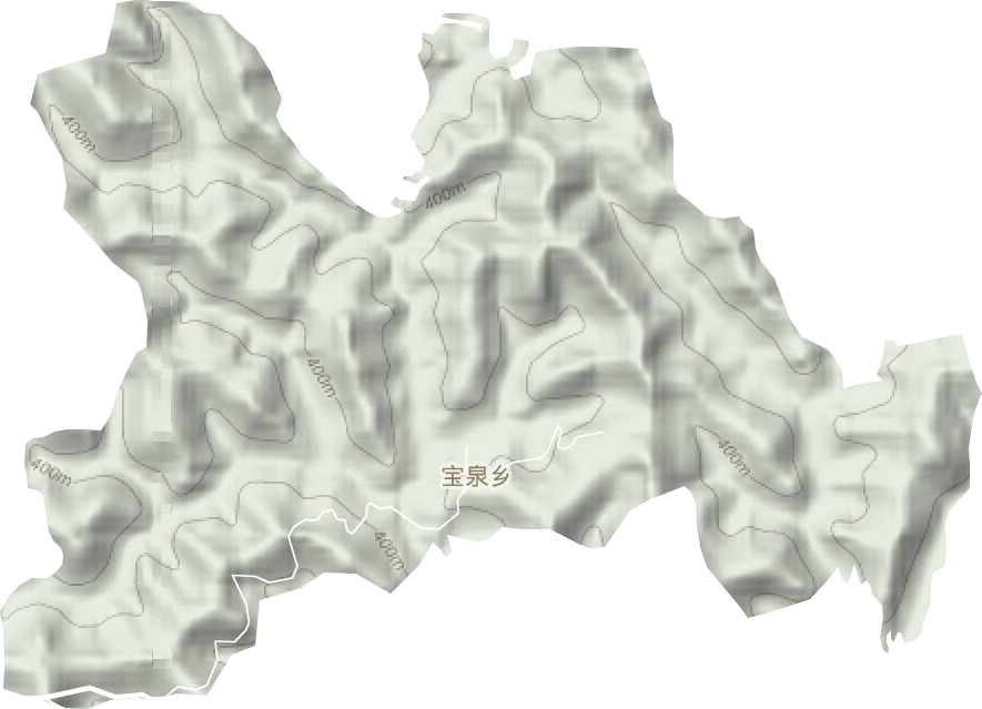 宝泉乡地形图