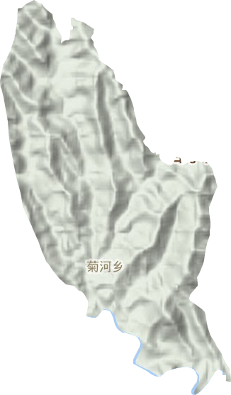 菊河乡地形图