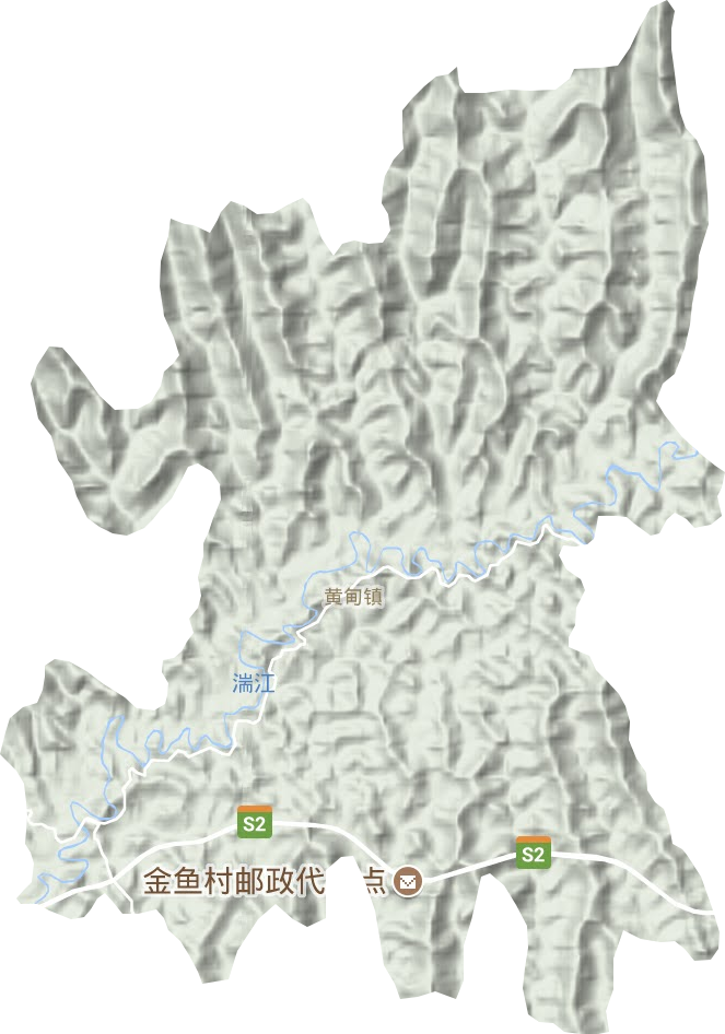黄甸镇地形图