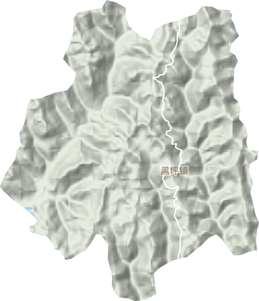 黑坪镇地形图
