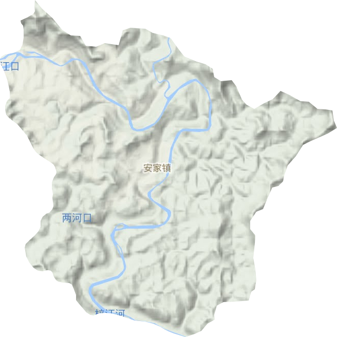 安家镇地形图