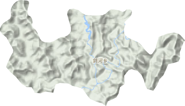 剑河乡地形图