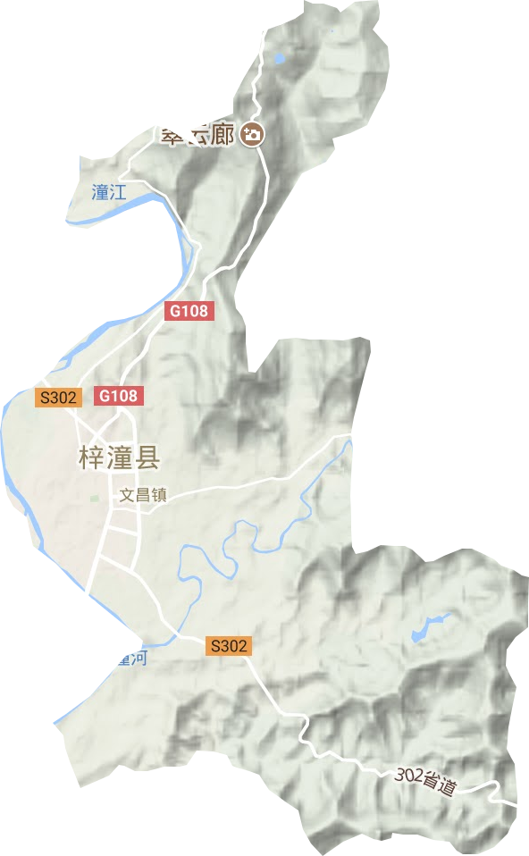 文昌镇地形图