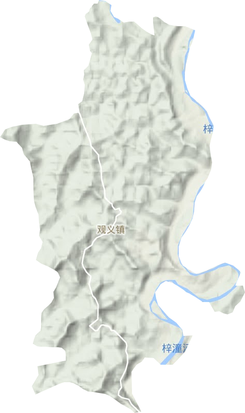 观义镇地形图