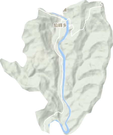 仙峰乡地形图