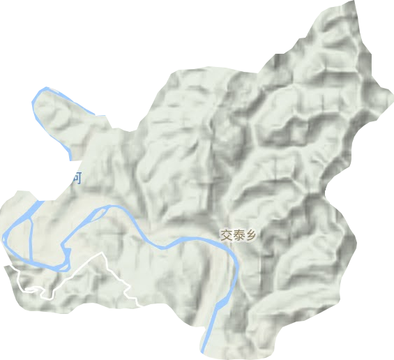 交泰乡地形图