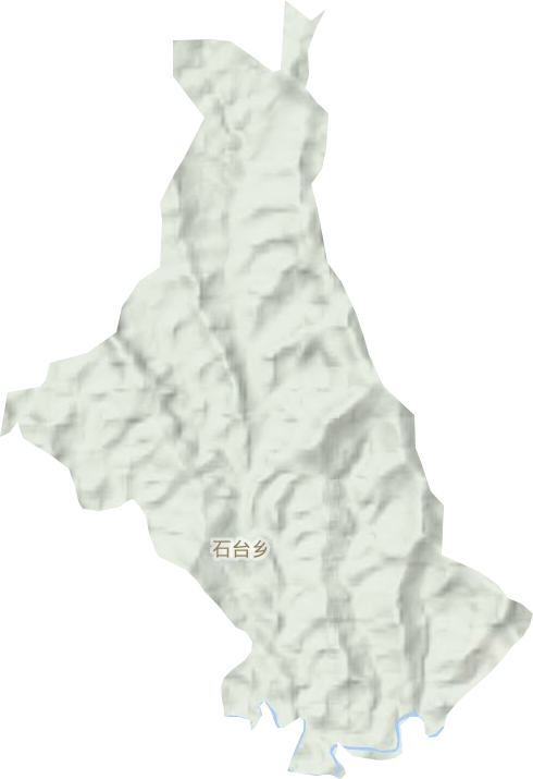 石台乡地形图