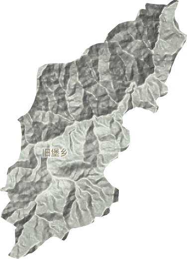 旧堡羌族乡地形图