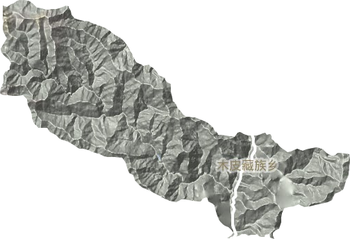 木皮藏族乡地形图