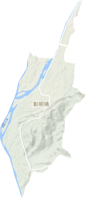彰明镇地形图