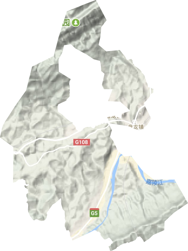 盘龙镇地形图