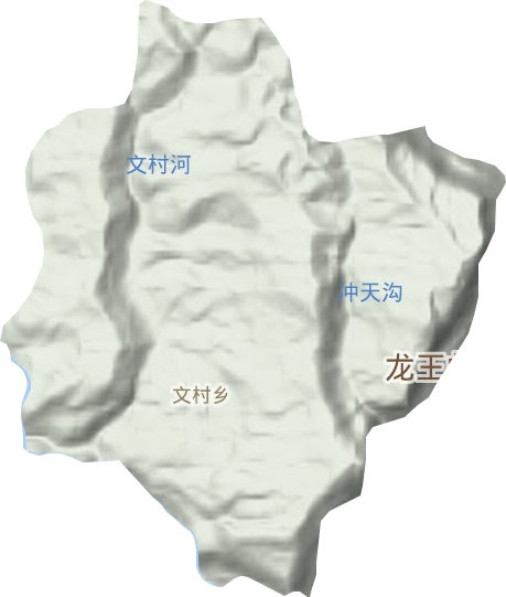 文村乡地形图