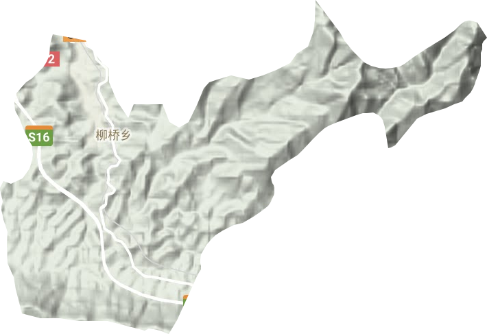 柳桥乡地形图