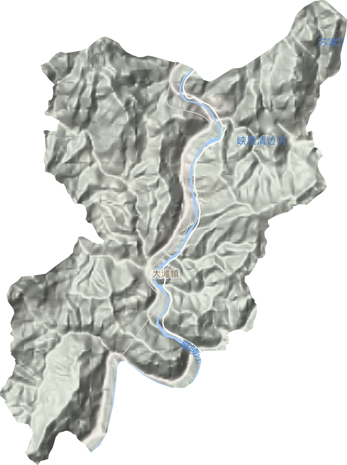 大滩镇地形图
