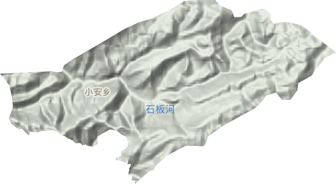 小安乡地形图