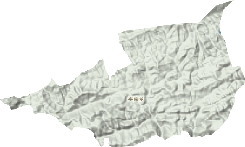 平溪乡地形图