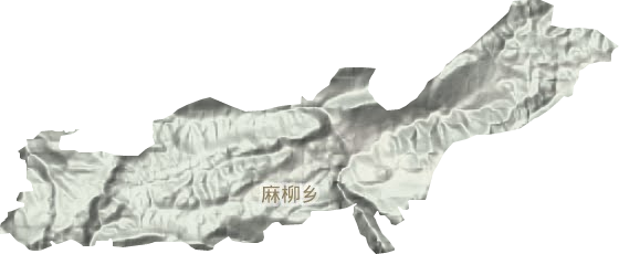 麻柳乡地形图