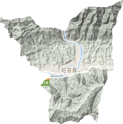东河镇地形图
